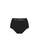 Котонові високі трусики-бриф Victoria's Secret Exploded Logo Cotton Modern Brief Panty S Чорні 27245722 - изображение 4