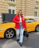 Куртка с капюшоном весна осень большого размера 68-70 Красный - изображение 2