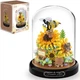 Конструктор Bee in the Sun Серия Flower Beetles Пчелы на подсолничнике под куполом 229 деталей - изображение 4