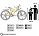 Чоловічі жіночі колеса для гірських велосипедів 26 Mtb Shimano Iwobike 2025 Full Amory Rims - зображення 2