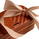 Шкатулка для прикрас Homla Rinas з прошиттям у вигляді ялинки коричнева 20,5x10,5x6 см (5906496752728) - зображення 3