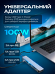 Usb хаб перехідник type с на юсб 6в1 hub адаптер на тайп сі для ноутбука макбука смартфона планшета пк Brillix UC-H6 Max концентратор з кардрідером розгалужувач 4 порти 4K HDMI+USB*2+SD/TF card reader+PD Female hub 6in1 - зображення 4