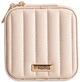 Шкатулка для прикрас Homla Rinas з прошиттям у вигляді полосок бежева 10,5x10,5x5 см (5906496752810) - зображення 2