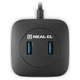 USB Hub REAL-EL CQ-407, USB, Чорний - 499729 - зображення 7