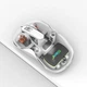 Беспроводная мышь Jedel WD141, BT5.0, 2.4G, 800-1600DPI, 300mAh, transparent-white - изображение 4