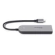 USB Hub REAL-EL CQ-415, Type-C, Серый - 356096 - изображение 3