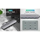 USB Hub REAL-EL CQ-415, Type-C, Серый - 356096 - изображение 4