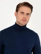 Гольф-водолазка мужская Pierre Cardin G021SZ0TK-000-2028197(Acik Lacivert) 2XL Темно-синий (8683857743362) - изображение 4