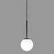 Чорний підвіс з плафоном 15см "Minimalist" (999-3415F-1 BK+WH) - зображення 2