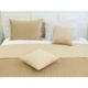 Двустороннее декоративное покрывало Велюр “Velour” Beige, Бежевий, 150x220 см, Полуторный - изображение 4
