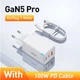 Зарядний пристрій Блок живлення Baseus GaN 5 Pro 65W швидка зарядка + Кабель Type-C to Type-C 100W 1m (White) - зображення 1