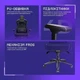 Ергономічне крісло для геймерів та роботи Proove Gaming NPC black - зображення 7