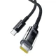 Кабель Baseus Gem Series Fast Charging Data Cable Type-C to Type-C 100W 20V 5A 1м (P10373000111-00) Black - зображення 2