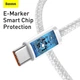 Кабель Baseus Dynamic Series Fast Charging Data Cable Type-C to Type-C 100W 20V 5A 1м (CALD000202) White - зображення 13