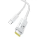 Кабель Baseus Gem Series Fast Charging Data Cable Type-C to Type-C 100W 20V 5A 1м (P10373000211-00) White - зображення 2