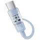 Кабель Baseus Gem Series Fast Charging Data Cable Type-C to Type-C 100W 20V 5A 1м (P10373000311-00) Blue - зображення 3