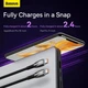 Кабель Baseus Glimmer Series Fast Charging Data Cable Type-C to Type-C 100W 20V 5A 2м (CADH000801) Black - зображення 11