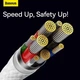 Кабель Baseus Glimmer Series Fast Charging Data Cable Type-C to Type-C 100W 20V 5A 1м (CADH000702) White - зображення 13