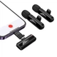 Мікрофон бездротовий петличний Hoco L20A Fair dual-mic wireless Type-C Lightning Чорний - зображення 3