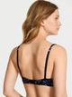 Комплект Rose Lace&Satin unlined Very Sexy Victoria’s Secret Чорний з синім 34B-S - изображение 3