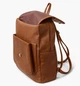 Рюкзак городской из экокожи с заклепками Zip-Zip 008 (33×30×12 см) рыжий - изображение 4