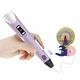 Набор детская 3D ручка Pen-6 с графическим планшетом для рисования + 100 метров пластика, Фиолетовый - изображение 4