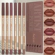 Набор карандашей для губ Face Secret Artist Pencil, 6 нюдовых оттенков. Стойкие карандаши для губ, коричневый - изображение 5