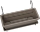 Вазон Teraplast NARA kit 80х20 см з піддоном Cіро-коричневий (33169080406) - зображення 2
