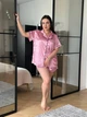 Піжама жіноча комфортна нічна 6XL рожевий (DO3643) - зображення 4