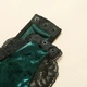 Велюровый бодик с кружевом на бретелях L-XL зелёный (23/21к) - изображение 4
