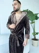 Халат мужской махровый банный L коричневый (DO2592/2) - изображение 8