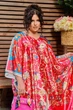 Парео женское пляжное воздушное Oversize 2XL-7XL красный (SW629) - изображение 3