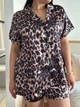 Піжама жіноча м'яка повсякденна 6XL коричневий (DO3644) - зображення 9