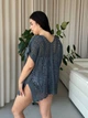Жіноча коротка туніка для пляжу без рукавів Oversize XL-3XL сірий (SW669/1) - зображення 2