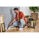 Пилосос будівельний акумуляторний RYOBI R18WDV-0 ONE+ (+ Всмоктуючий шланг, ручка, телпічна штанга, насадка для підлоги, - зображення 4