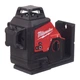 Нивелир лазерный 3D аккумуляторный MILWAUKEE, M12 3PLKIT-401P (360 градусов, зеленый луч) (замена на 4933499379) - изображение 7