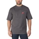 Футболка MILWAUKEE WTSSGR-XXL, с карманом и коротким рукавом, серая, (размер XXL) - изображение 2