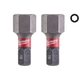 Бита SHOCKWAVE MILWAUKEE, Hex10, 25мм, (2шт) - изображение 1