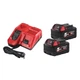 Енергокомплект Li-Ion MILWAUKEE, M18 NRG-502 (зарядний пристрій M12-18 FC, 2 акумулятори М18 В5 5Аг) + подарунок акумулятор M12 - зображення 3