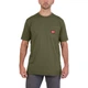 Футболка MILWAUKEE, WTSSGN-XXL c карманом и коротким рукавом, зеленая, (размер XXL) - изображение 2