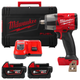 Гайковерт акумуляторний безщітковий MILWAUKEE 1/2" (881 Нм) M18 FMTIW2F12-502X, з фрикційним кільцем, (+ зарядний пристрій, 2 - зображення 1