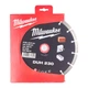 Диск алмазный MILWAUKEE DUH 230, диаметр 230мм (железобетон, кирпич) - изображение 1