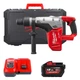 Перфоратор аккумуляторный бесщеточный SDS-MAX MILWAUKEE M18 CHM-121C, 6,0Дж (зарядное устройство M12-18 FC, 1 аккумулятор М18 HB12 - изображение 1