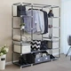 Тканевый шкаф HCX Storage Wardrobe 136×46×176 см с полками - изображение 8