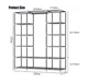 Тканевый шкаф HCX Storage Wardrobe 136×46×176 см с полками - изображение 10