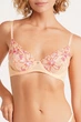 Бюстгальтер в сетку с цветочным кружевом Giulia Ravenna 1616/41 70B Pink-peach, классический бюстгальтер с мягкой чашкой - изображение 2