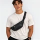 Сумка на пояс та через плече Visconti 720 Bumbag Середня сумка-слінг (бананка), натуральна шкіра преміум якості, Чорна - зображення 2