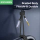 Аудио кабель удлинитель AUX Rocoren Stereo+Mic (3.5mm Male - 3.5mm Female) 1m Black (43772) - изображение 5