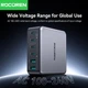 Настільний зарядний пристрій Rocoren 0242 270Wmax GAN (PPS PD3.0 QC5.0) порти 4TypeC + 2USB Black (43778) - зображення 7