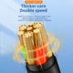 Інтерфейсний кабель поворотний USLION 100W LED Indicator (20V 5A) Zinc Alloy TypeC-TypeC 0.3m Black (44258) - зображення 5